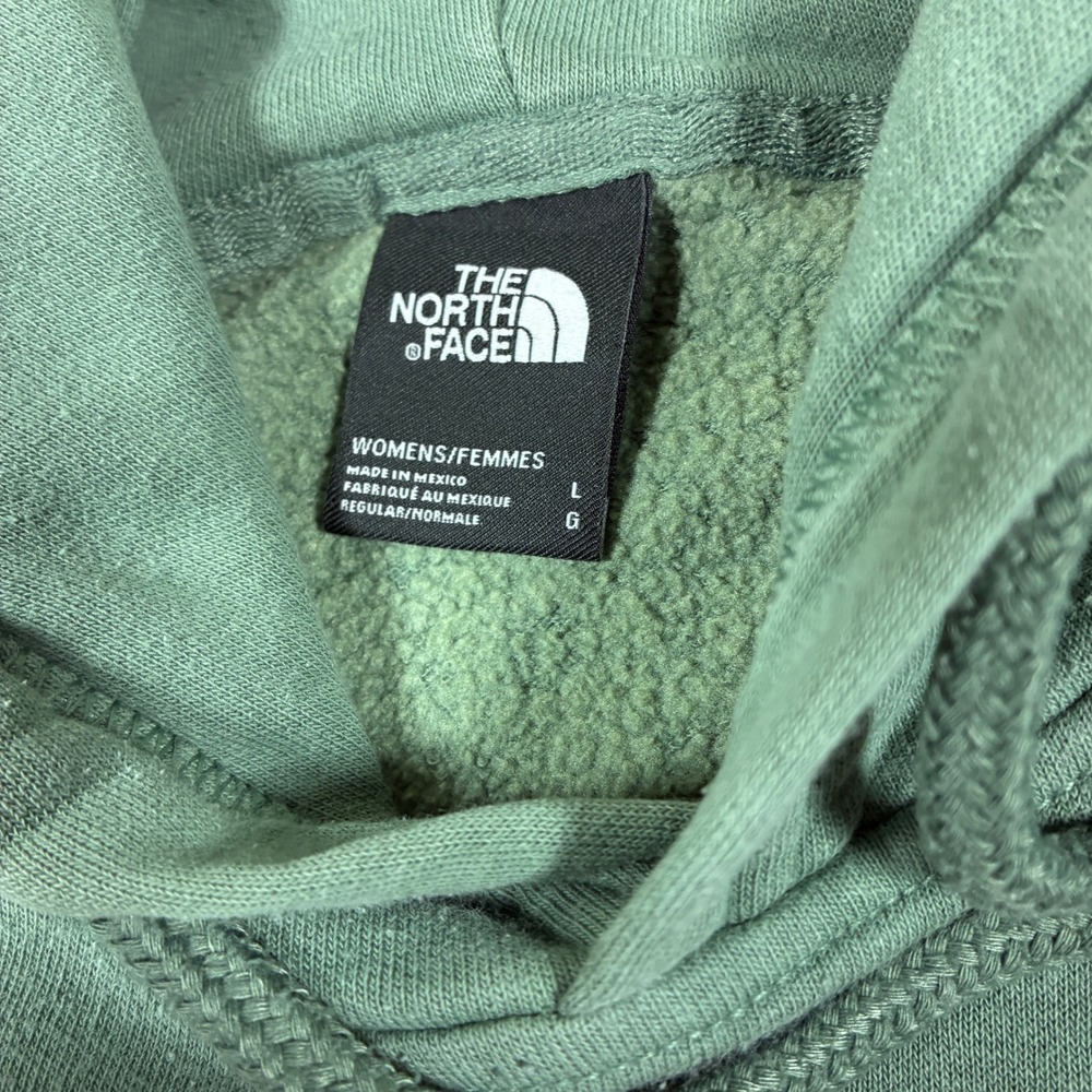 The North Face Womens Bear Graphic Hoodie Size‎ L Sage Green Cabincore Granola - Picture 3 of 10